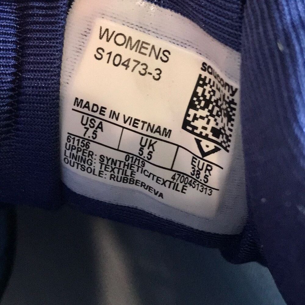 Saucony Cohesion 12 Blue Athletic Running Shoes S10473-3 Women’s Size 7.5 - Picture 11 of 12